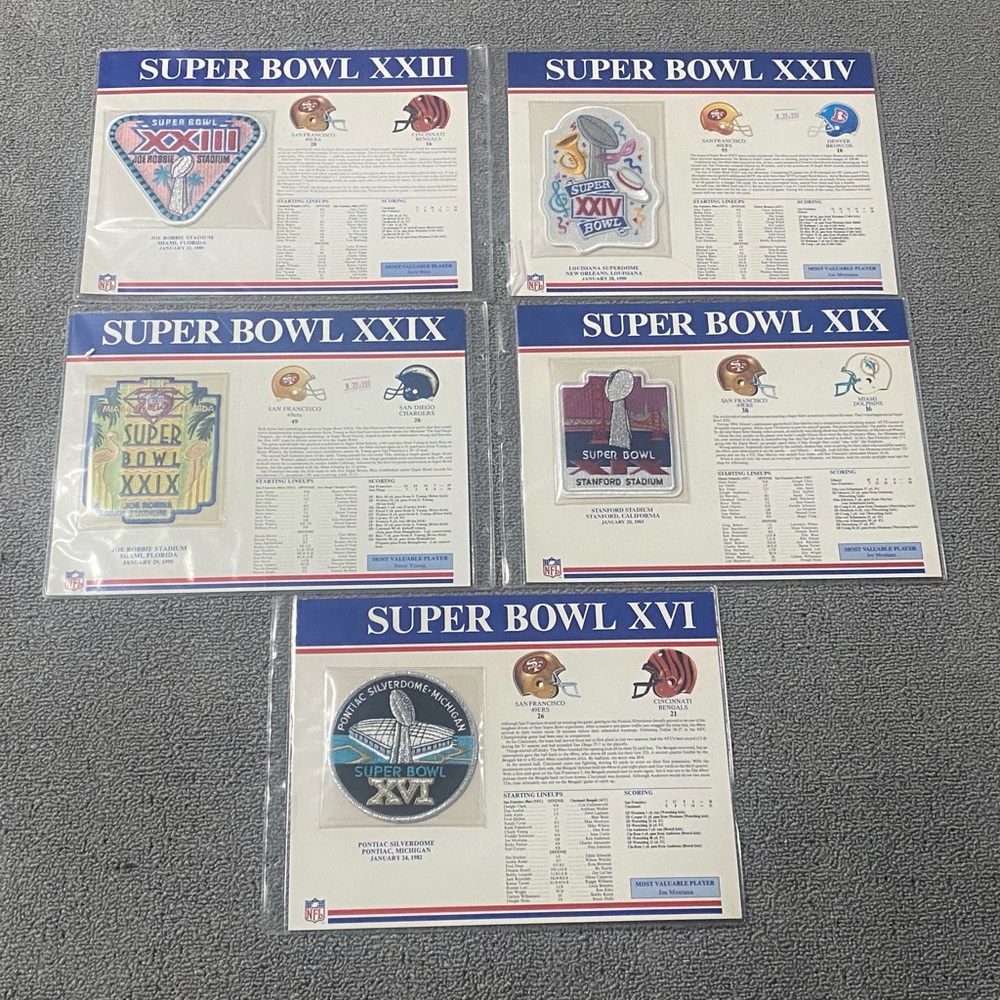 San Francisco 49ers Super Bowl Patches